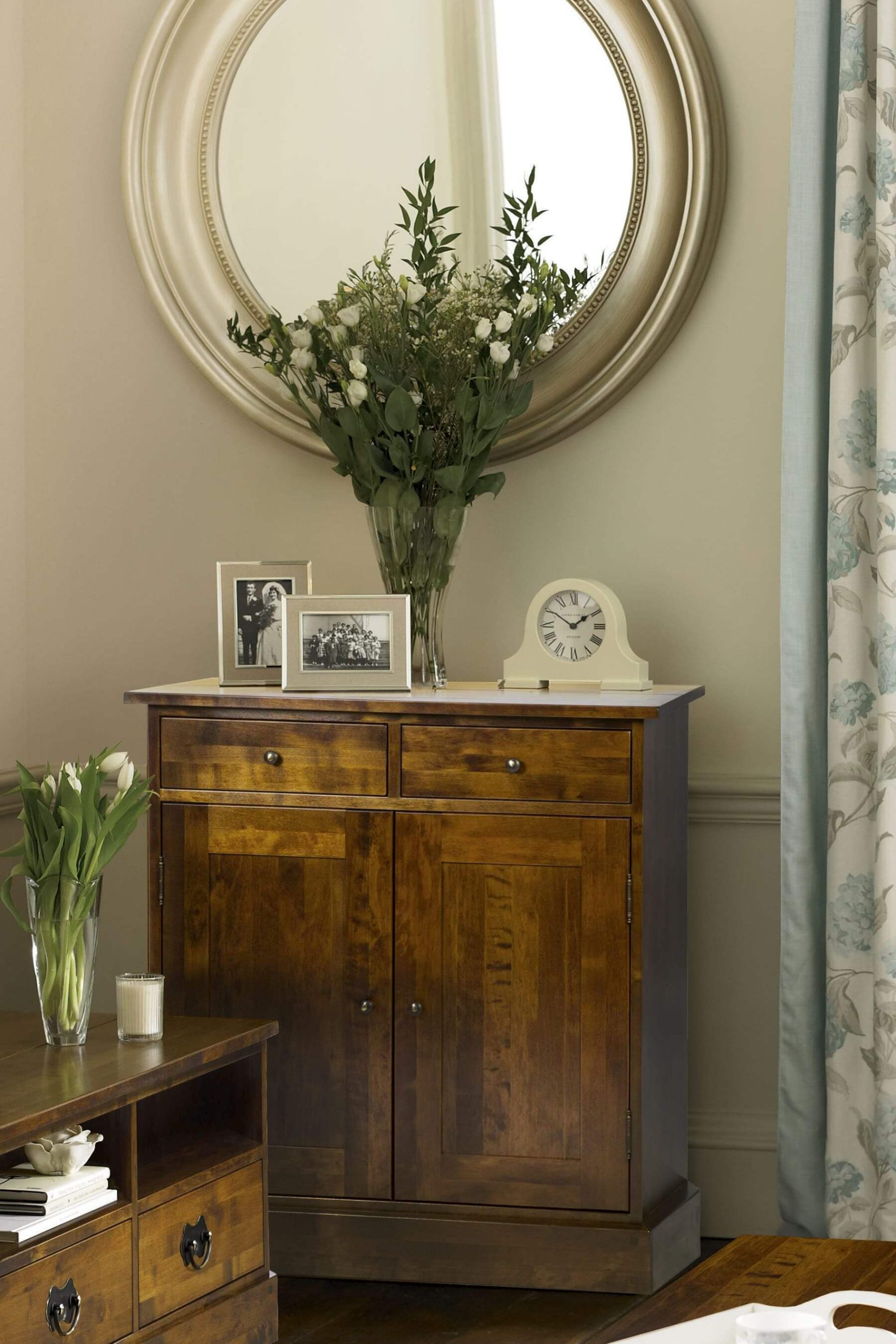 Narrow sideboard deals with drawers