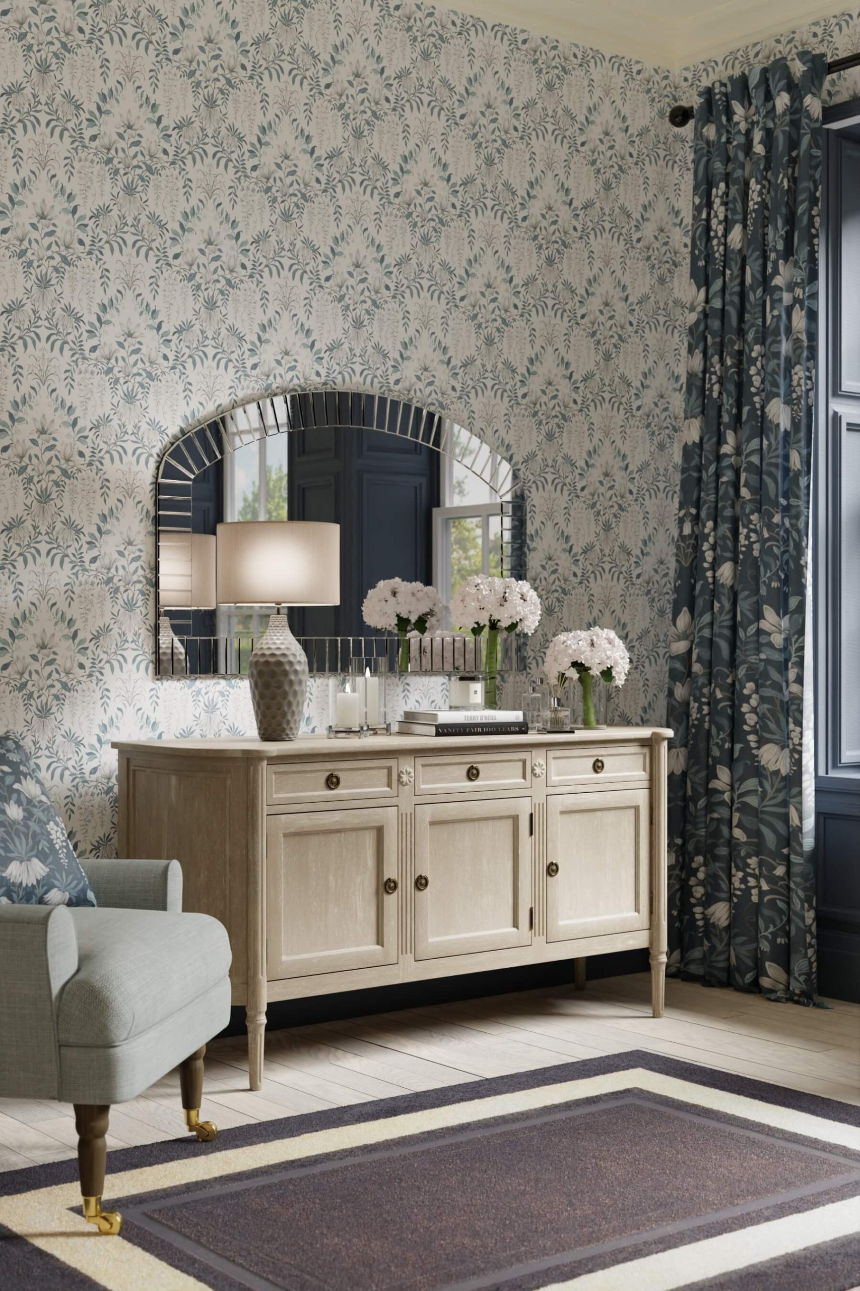 Dove grey deals sideboard